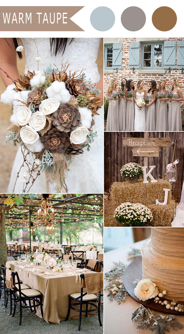 Taupe wedding inspiration