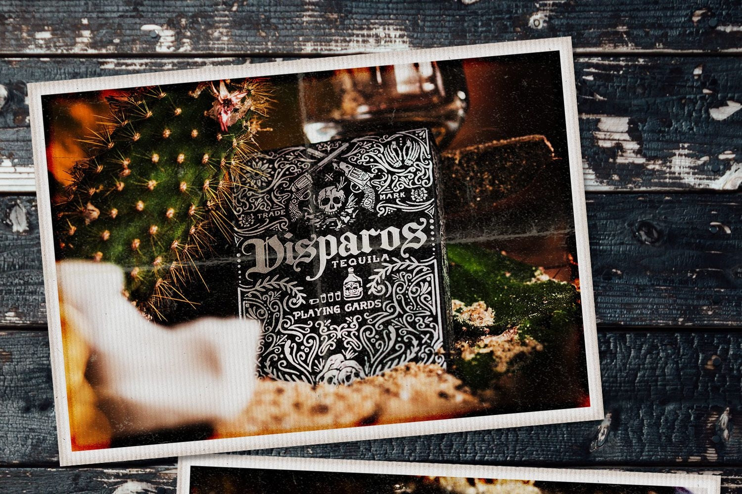 Disparos Black Playing Cards