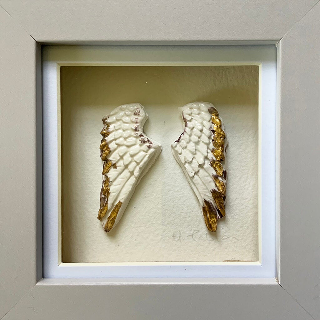 Angel wings by Heather Tobias ceramicist