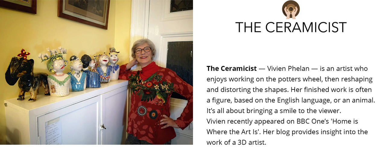 Blogging biography of Vivien Phelan The Ceramicist of Skylark Galleries