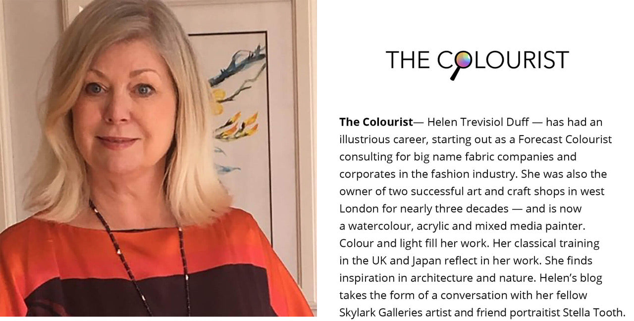 The Colourist blogger for Skylark Galleries Helen Trevisiol Duff