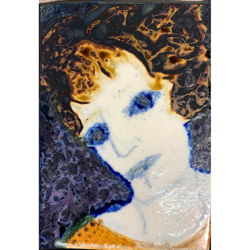 Blue Eyed Woman by artist Heather Tobias