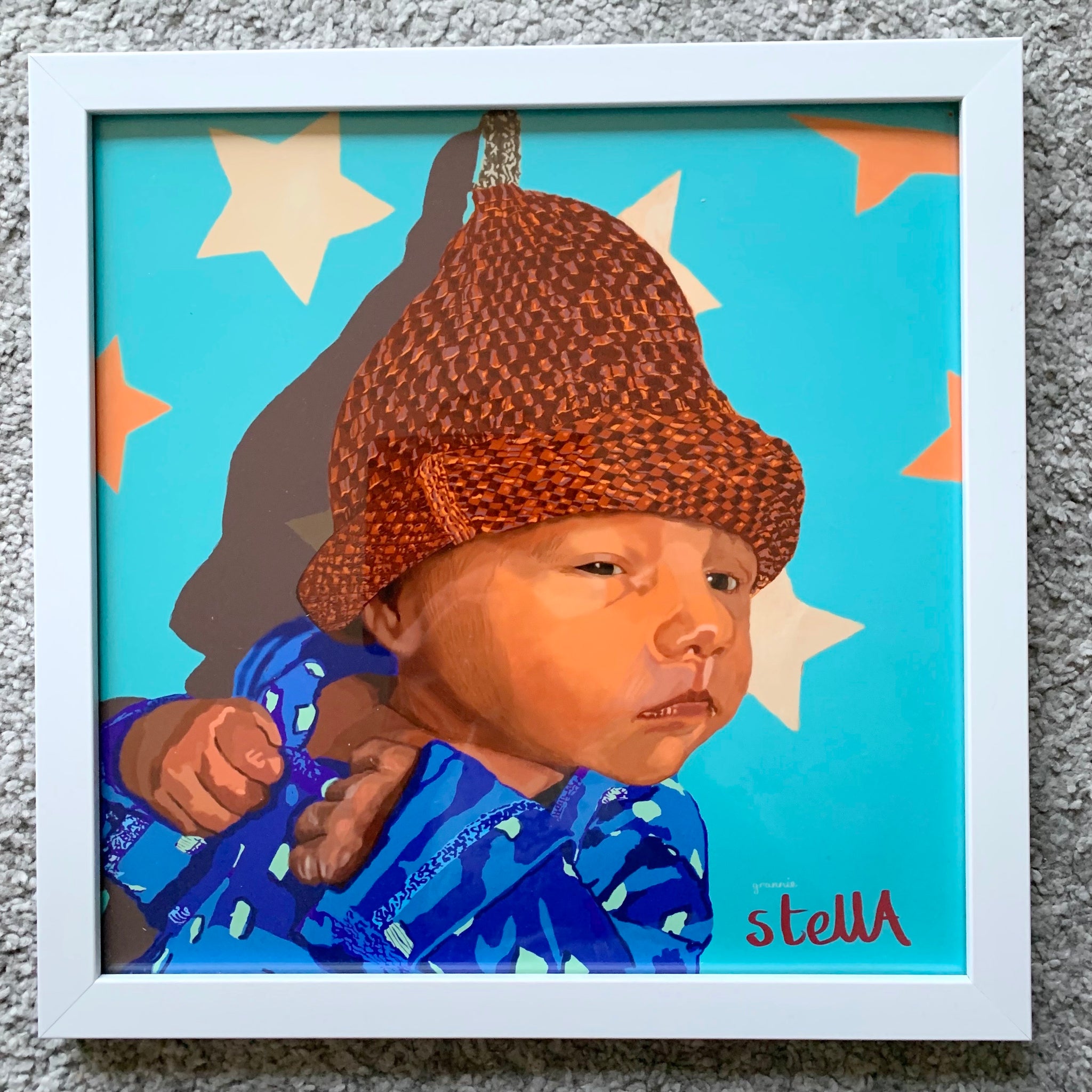 Elliot digital painting by Skylark Galleries portrait artist Stella Tooth