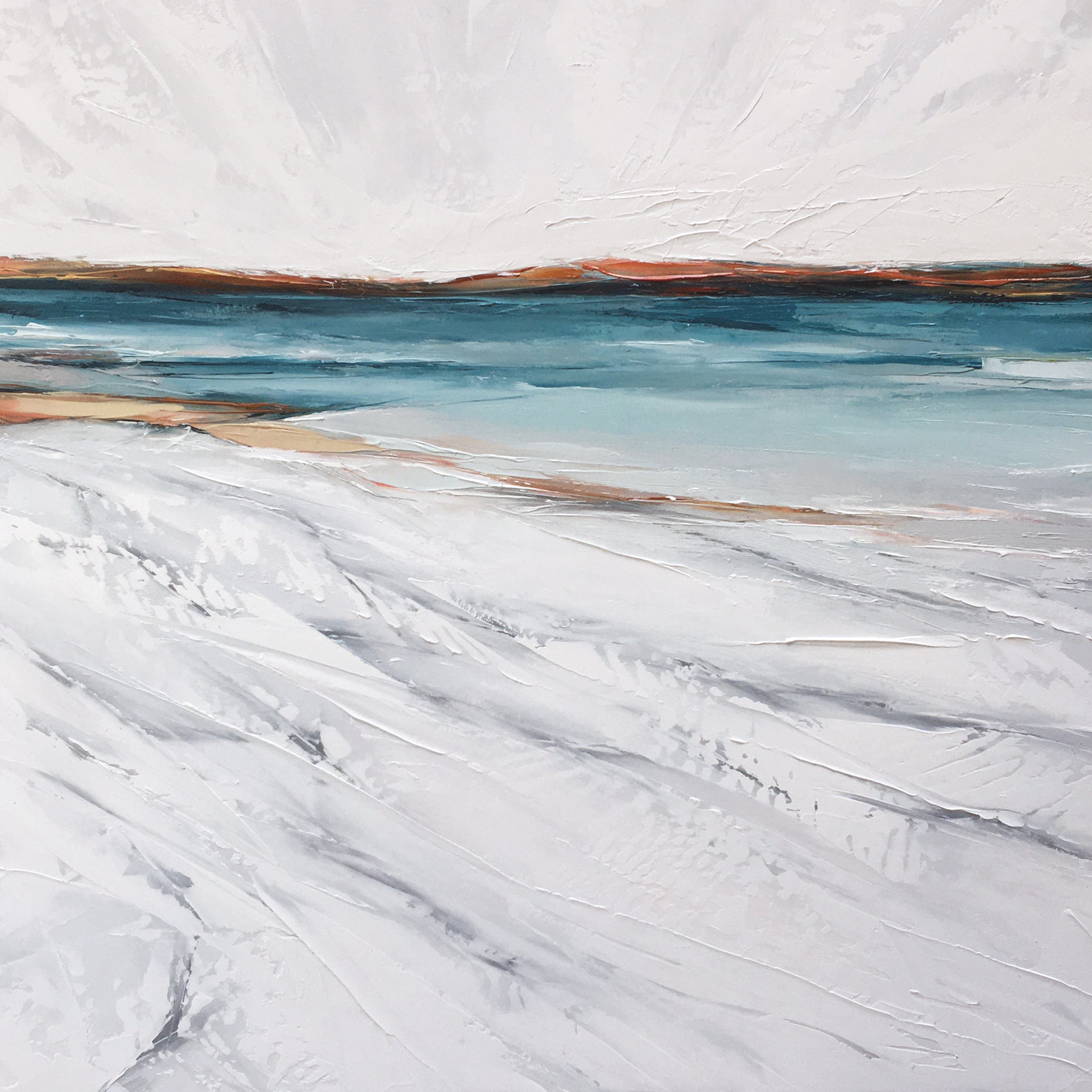 Landscape in Glacier White by Sarah Knight