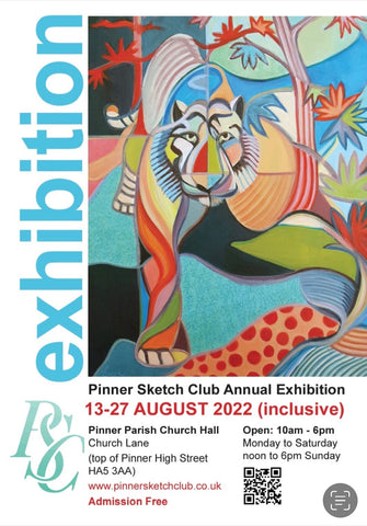 Poster for Art Exhibition in Pinner August 2022