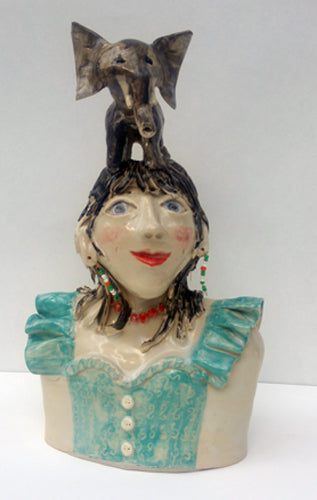 She never forgets ceramic by Vivien Phelan