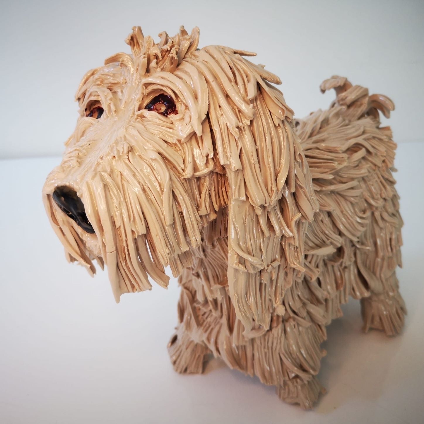 Vivien Phelan ceramic dog Skylark Galleries