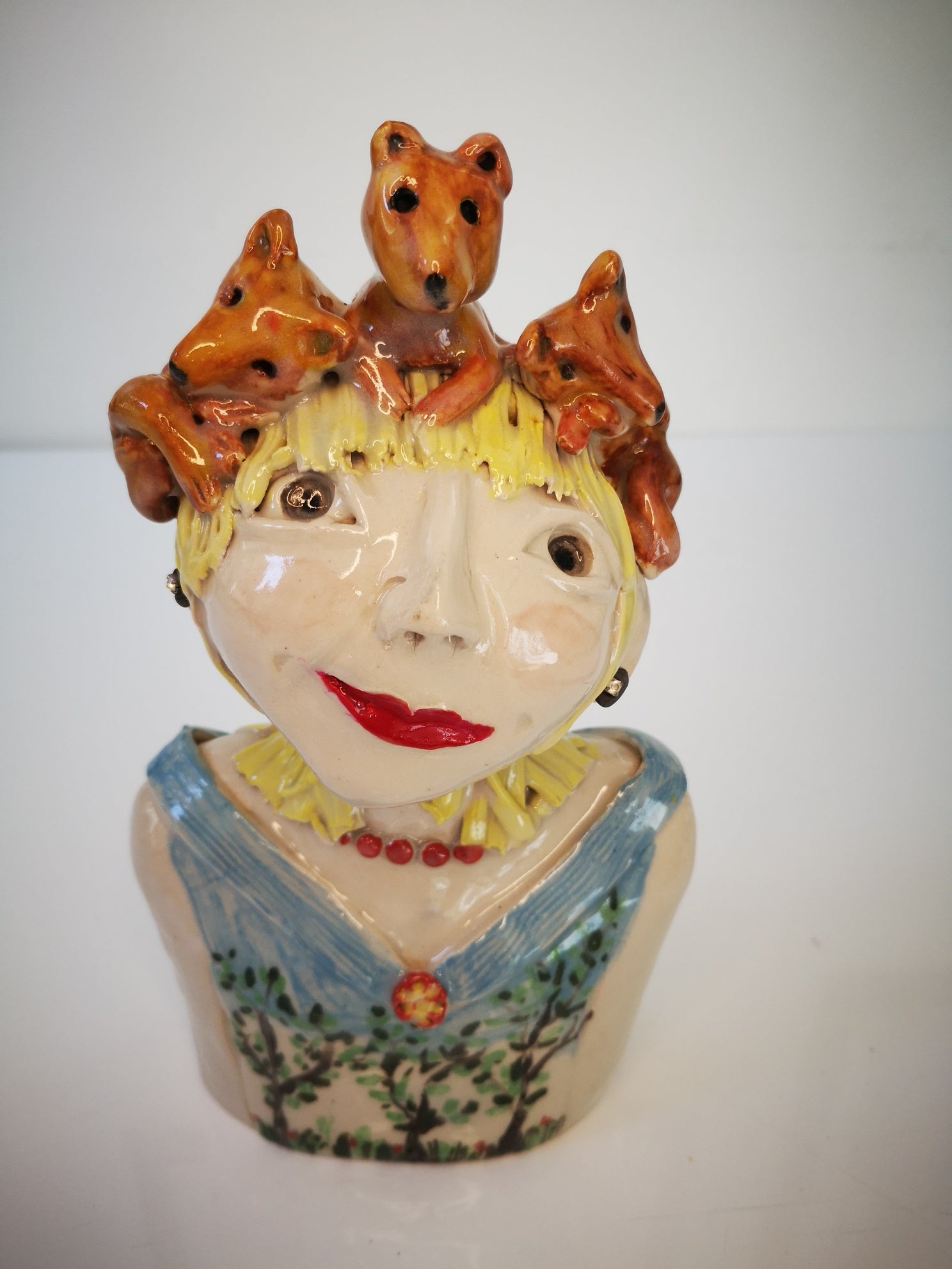 Vivien Phelan Skylark Galleries ceramicist female head