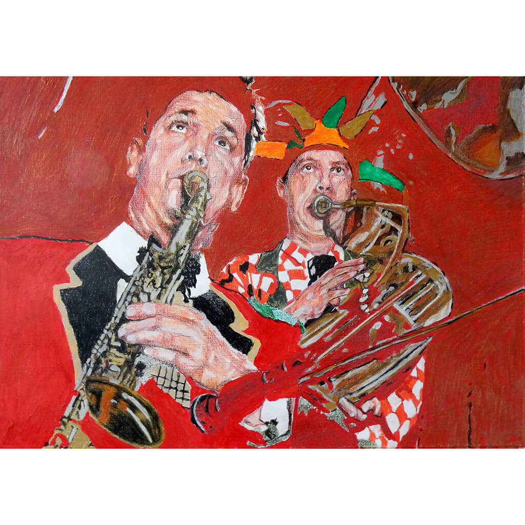 Bob Kerr's Whoopee Band members by Stella Tooth musician artist