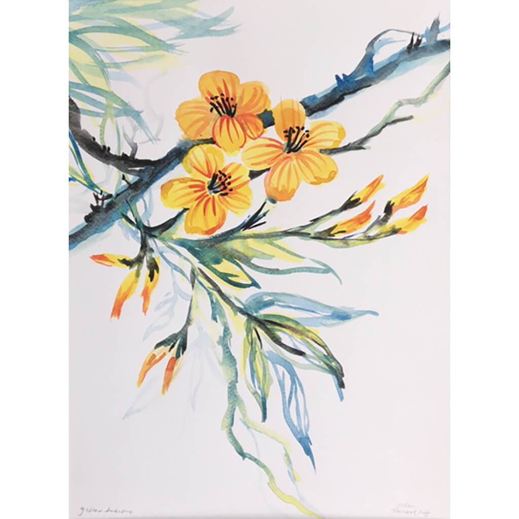 Yellow hibiscus by Helen Trevisiol artist