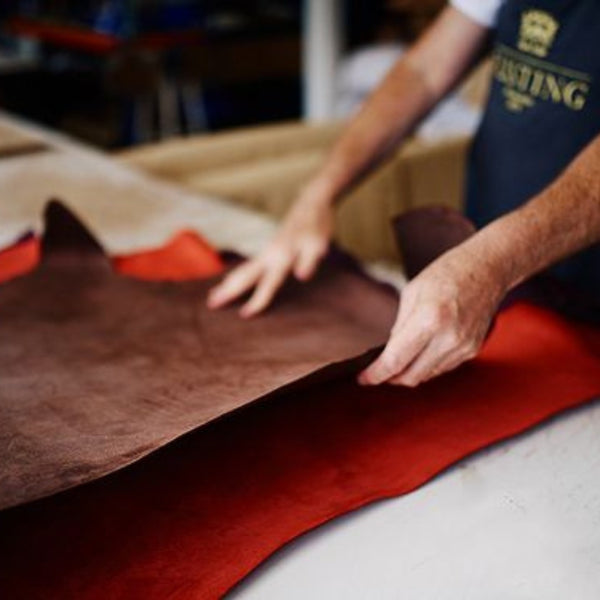 What is Split Grain leather made of?