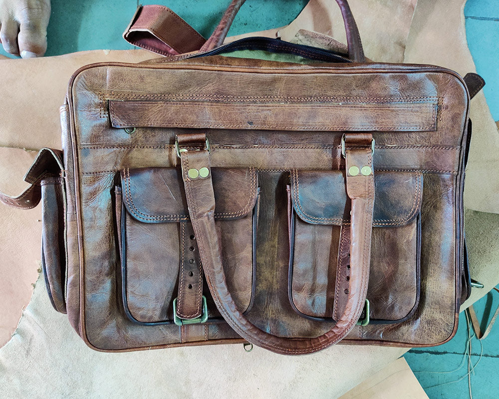 Leather Satchels & Messenger Bags - Personalized For Him or For