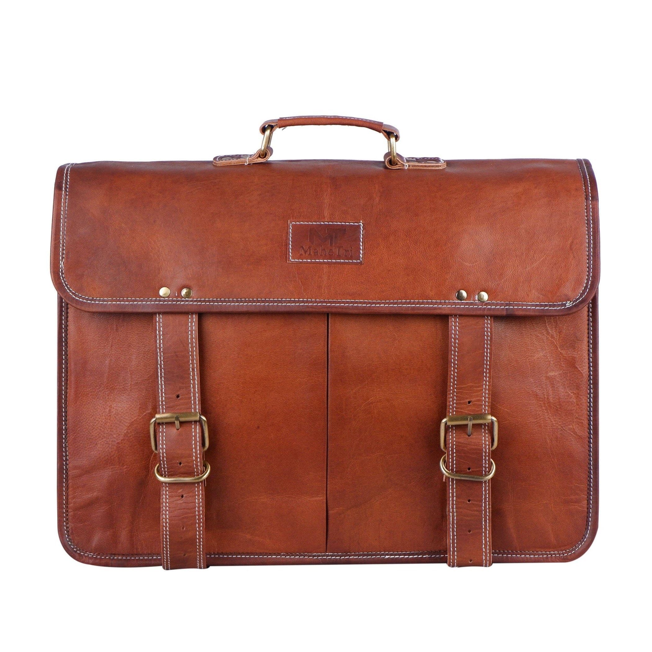 Exotic Leather Messenger Bag | Leather Laptop Messenger Bag — Classy ...