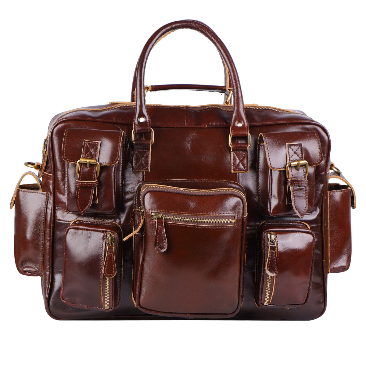 Norman Cherry Red Leather Briefcase | Leather Briefcase For Men ...