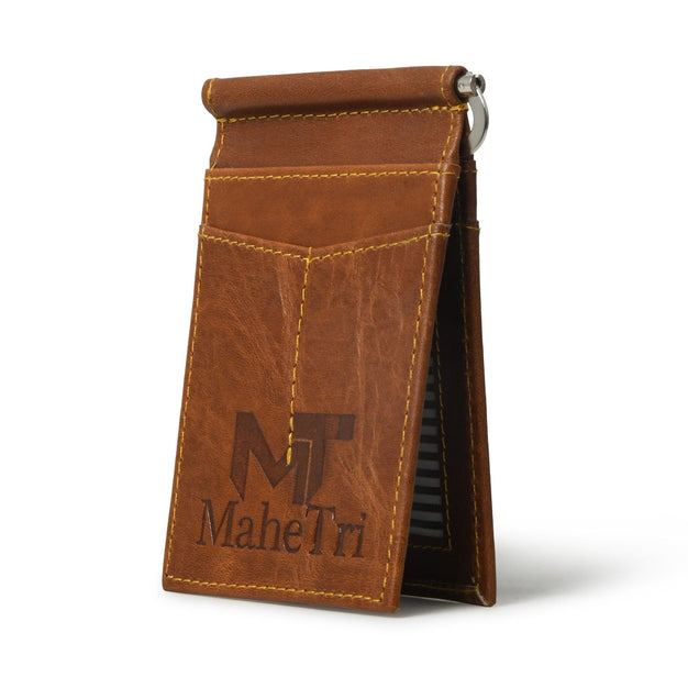 Walnut Brown Leather Bifold Wallet - Engrave to Make A Custom Wallet!
