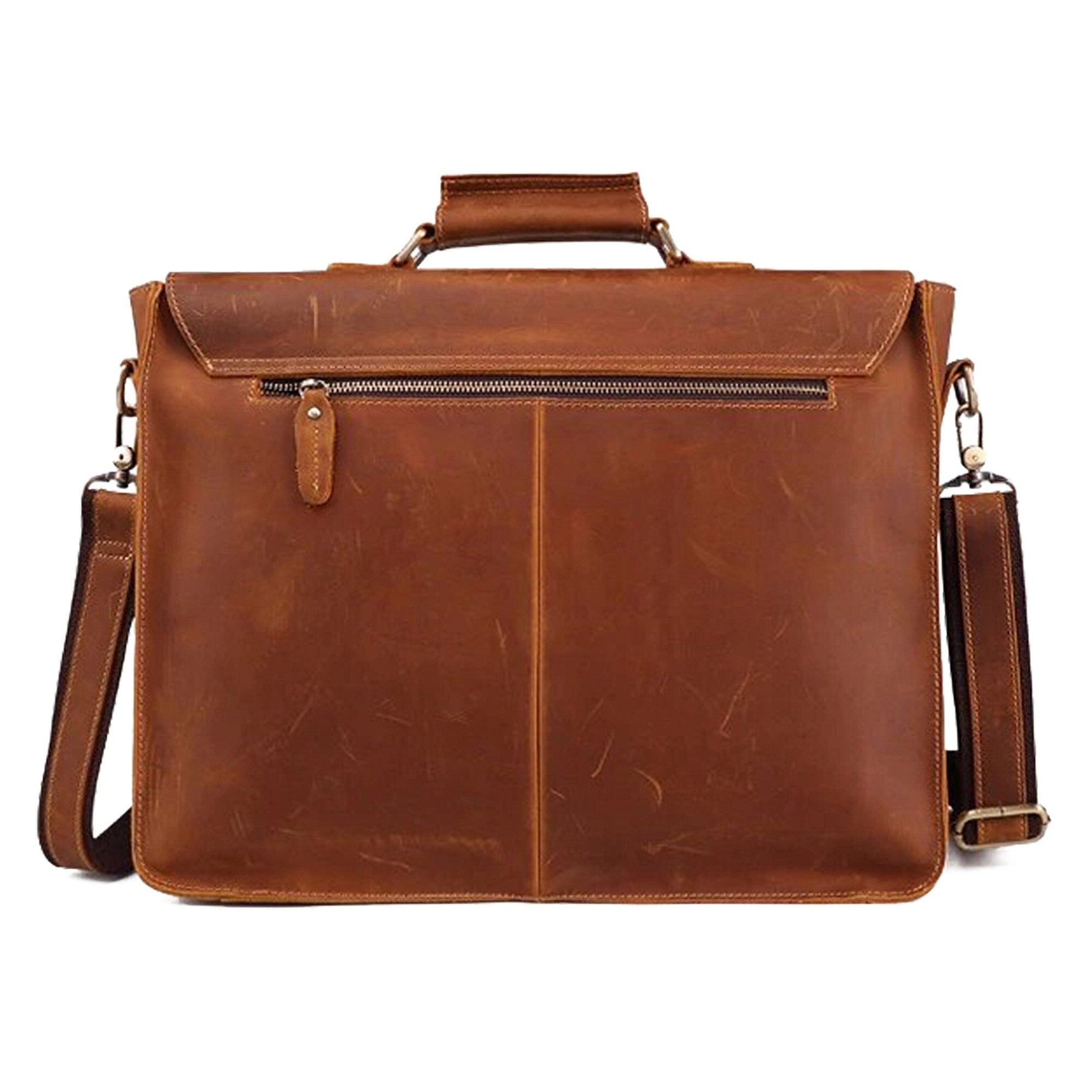 Denver Leather Messenger Bag | Leather Laptop Messenger Bag — Classy ...