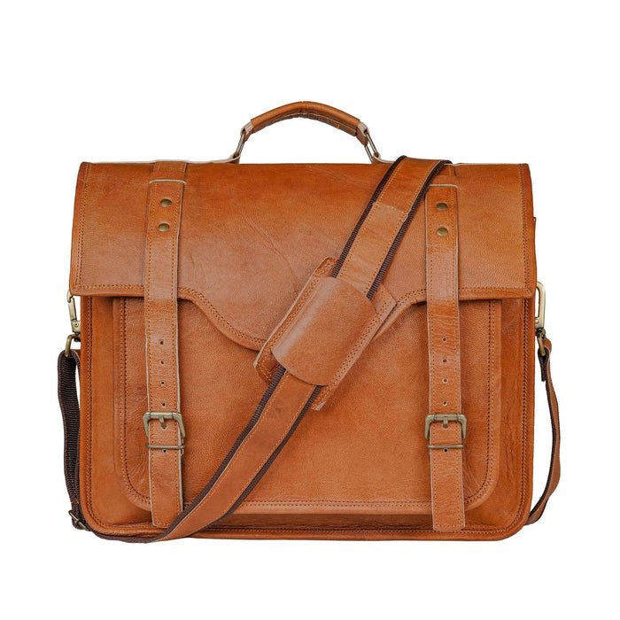 Classic Men's Leather Messenger Bag | Men's Shoulder Bag | CLB — Classy ...