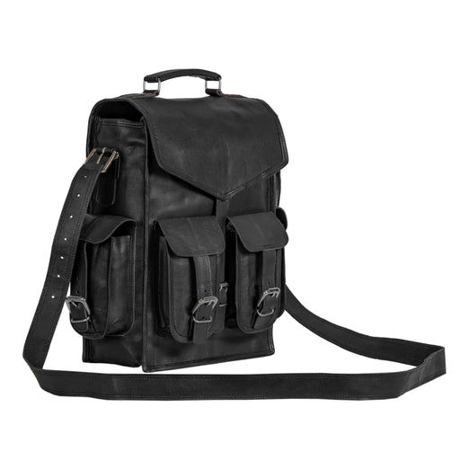 Black Leather Backpacks for women