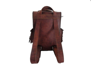 Historic Convertible Leather Backpack | Leather Messenger Backpack-CLB ...