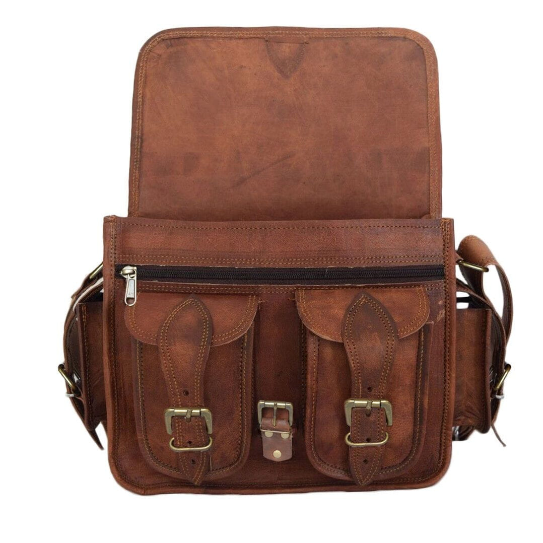 Pedro Camera Crossbody Bag | Leather Camera Bag — Classy Leather Bags