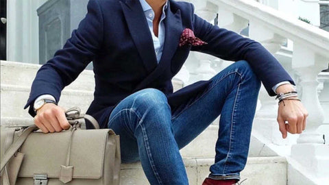 A blazer and dark colored jeans is another great outfit for a job interview, as long as you make sure to follow a few key tips. 