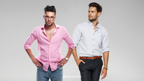 Add a touch of freshness and vibrancy to your summer wardrobe with a pink shirt. Opt for a light pastel shade that complements various skin tones. A pink shirt can be worn with both formal and casual outfits, making it a versatile choice.