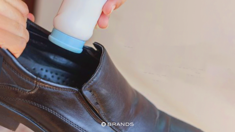 Keep shoes odor free by sprinkling a little bit of baby powder. Baby powder is a great supplement for foot powder or shoe powder. Make sure you keep shoes clean by using simple baby powder hacks.