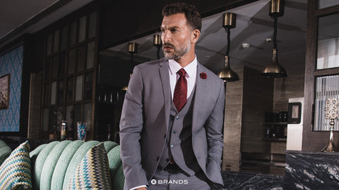 A charcoal grey suit is a must have. The grey suit is made from the best fabric, and is available online at the best prices. Check out the charcoal grey suit now. 