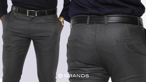 Formal trousers from BRANDS are an absolute stunner. The formal trousers are an ideal workwear as they are comfortable all day. The blended fabric of the formal trousers are wearable any day and for any occasion.    Having at least a few basic colors of formal pants is a must. The colors every man must have are black, navy and grey