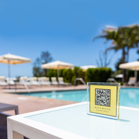 Rosewood Miramar Beach, QR codes, hospitality qr codes, elegant qr codes