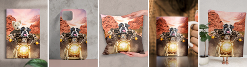 Adventure Design, Customized Pet Portrait, Unique Gift Ideas, Mothers Day