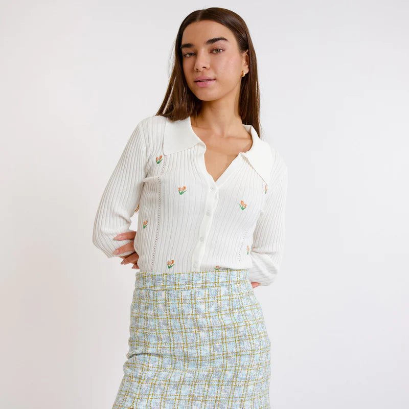 ART LOVE 'JOSEPHINE' TWEED SKIRT#N#– Sitara Morgan