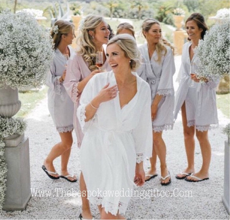 Load image into Gallery viewer, AVA greenery wedding robes The Bespoke Wedding Gift Company
