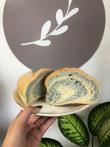 Serenity Blue Marble Bread
