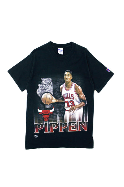 VINTAGE SCOTTIE PIPPEN CHICAGO BULLS WHITE CHAMPION JERSEY - Primetime