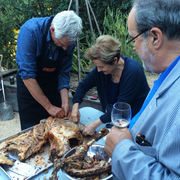 Alice Waters, Michael Pollan, and Samin Nosrat come to the Renaissance Forge to prepare Goat Al Asador and top it off with Omnivore Salt, an organic paleo-friendly seasoning.
