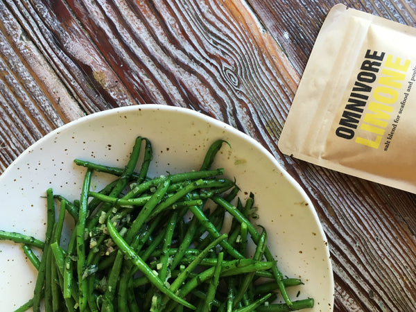 Green beans with Omnivore Limone