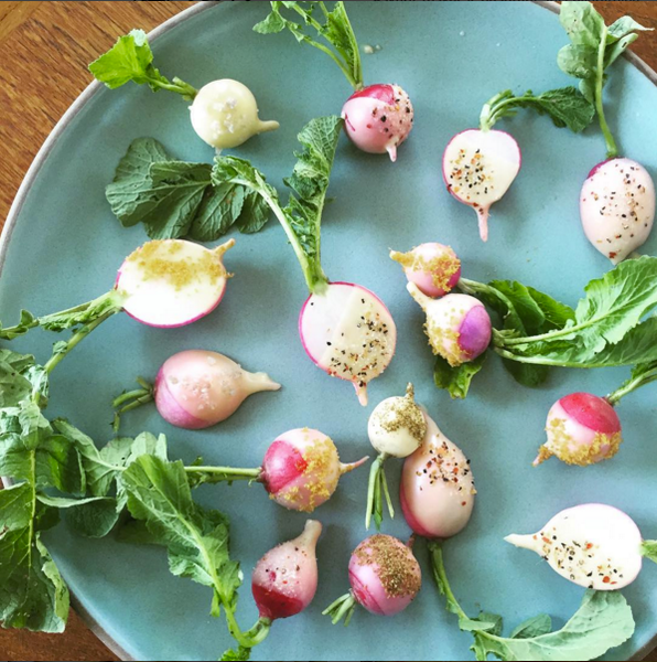 Tartine Bakery uses Angelo Garro's organic seasoning salt for a simple summer dish. 