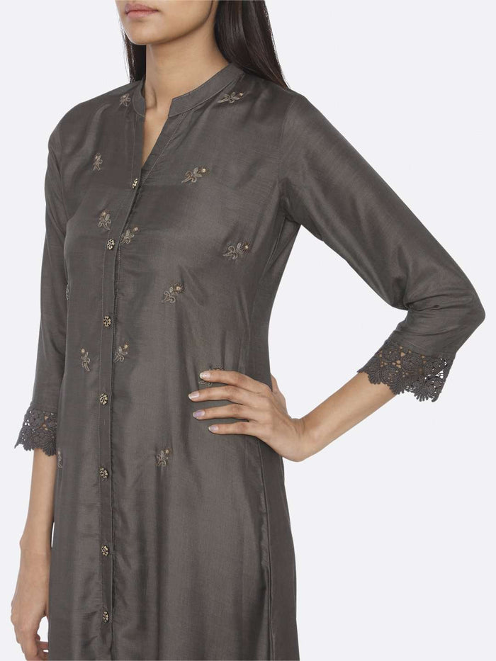 dark grey colour dress