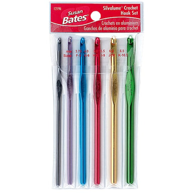 Crystalites Acrylic Crochet Hook Set Sizes L11 To P16 by Susan Bates