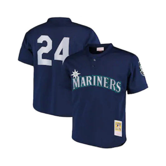 Authentic Ken Griffey Jr Seattle Mariners 1995 Pullover Jersey