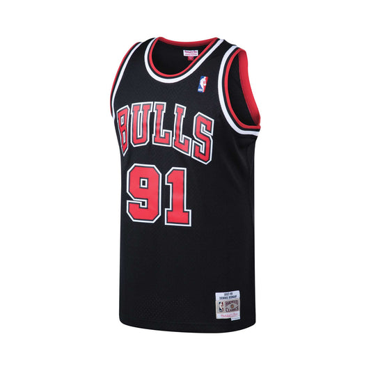 Shop Mitchell & Ness Chicago Bulls Dennis Rodman 1997-98 Swingman Jersey  SMJY4847-CBU97DRDDKGN green