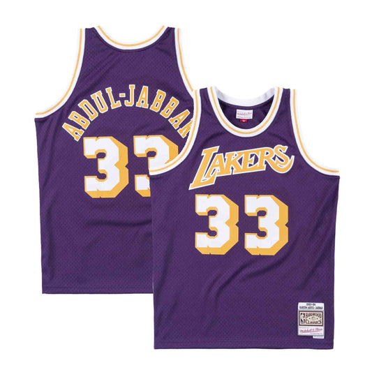  Mitchell & Ness Magic Johnson 32 Replica Swingman NBA Jersey  Los Angeles Lakers HWC Basketball Trikot Purple : Sports & Outdoors