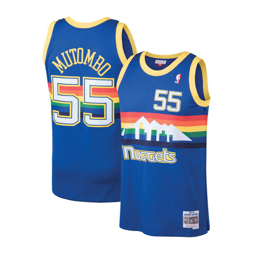  Mitchell & Ness NBA Swingman Road Jersey Nuggets 03 Carmelo  Anthony Royal MD : Sports & Outdoors