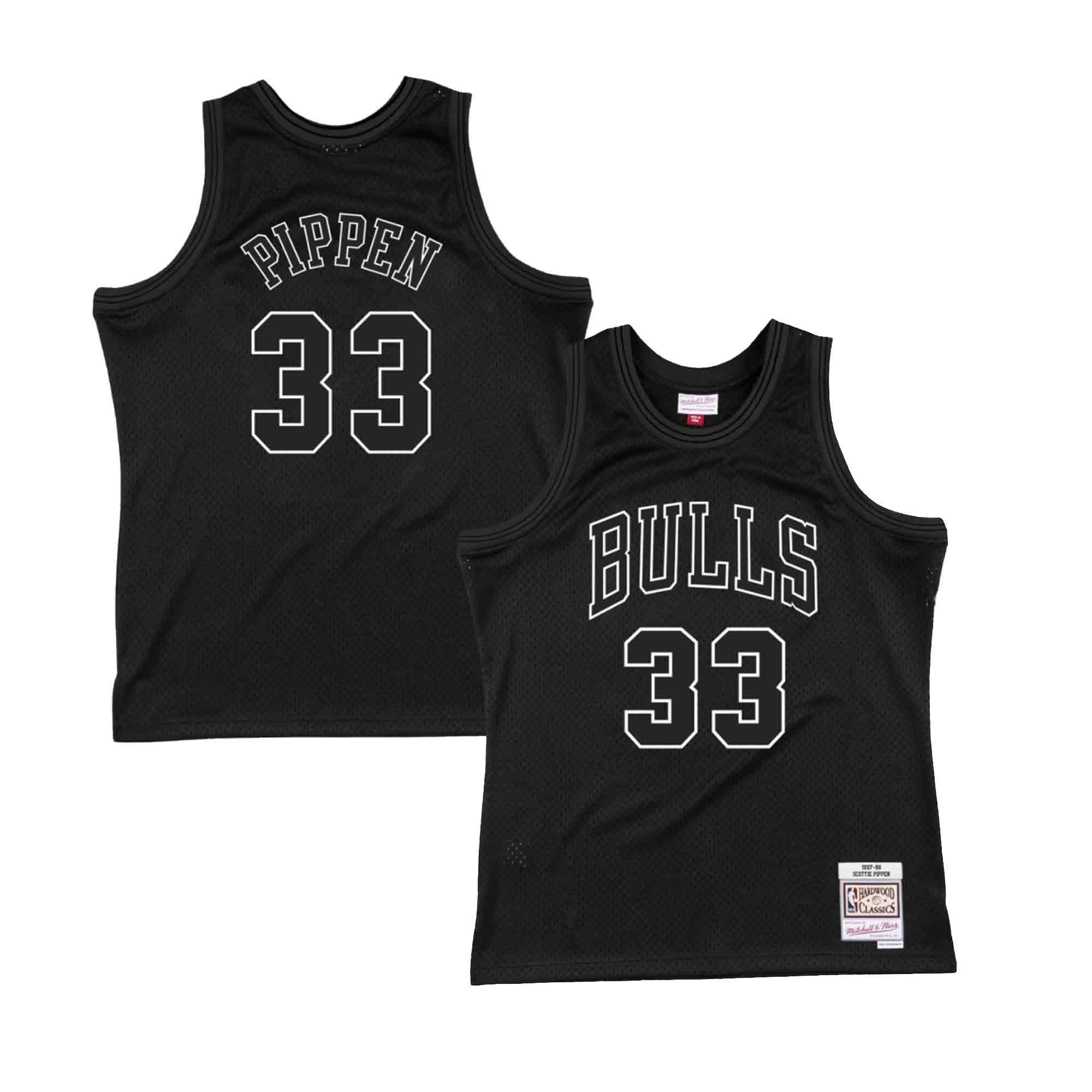 black and white bulls jersey