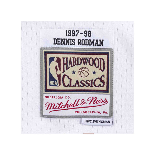 Chicago Bulls Dennis Rodman 1997-1998 Hardwood Classics Road Swingman  Jersey - Scarlett - Mens