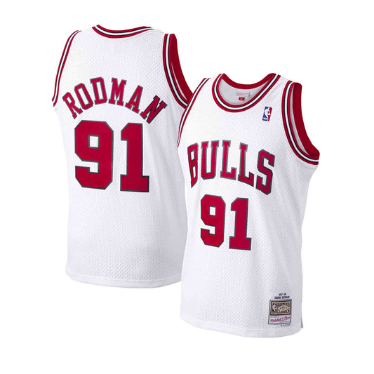 GR] Jersey Chicago Bulls No.91 Rodman Classic Jersey Sports Top Vest Stripe  black Commemorative Edition Unisex Plu