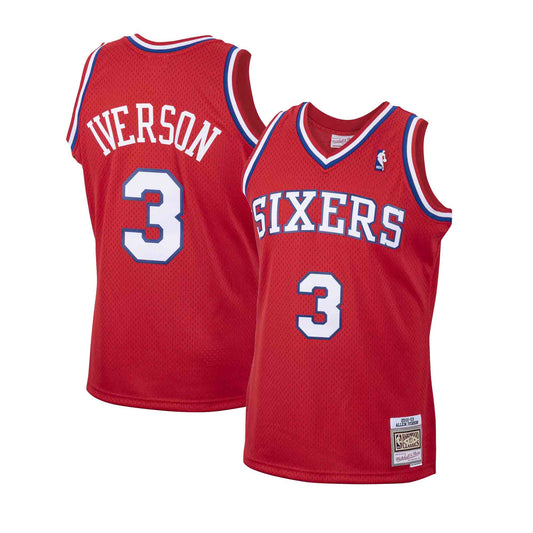 ADIDAS PHILADELPHIA 76ERS ALLEN IVERSON #3 JERSEY WHITE SIZE S