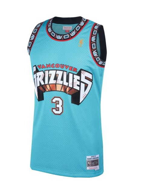 Mitchell & Ness Men's Vancouver Grizzlies Mike Bibby 1998-99 Hardwood  Classics White Swingman Jersey Large