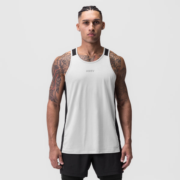 0809. Supima® Mesh Panel Training Singlet - Beige – ASRV